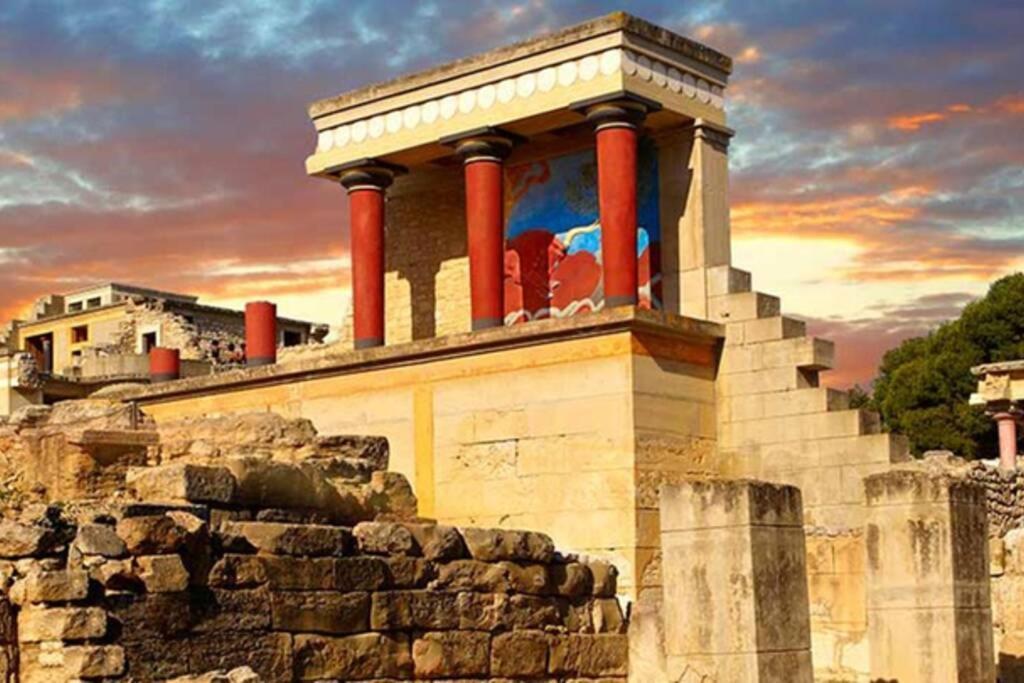Traditional Cretan Stone House In The Center Of Crete Litos Exterior foto
